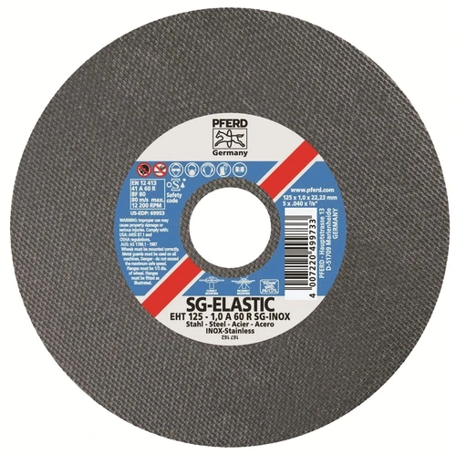 125X1X22.2MM (125MM) PFERD INOX CUT OFF WHEEL