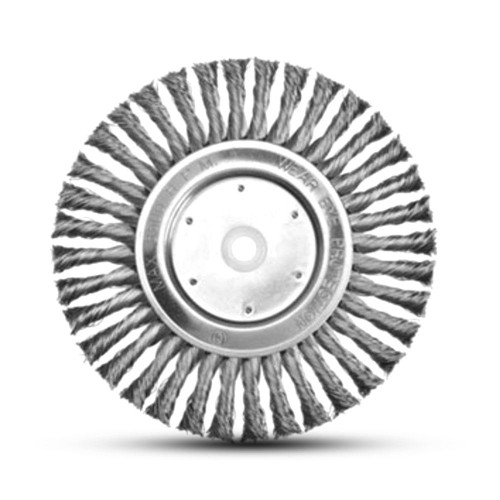 TWIST KNOT WIRE WHEEL STEEL - 6MM SHANK 85MM