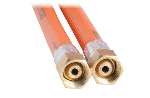 8MMX900MM 1/4\" BSPF X 1/4\" BSPF PVC GAS HOSE