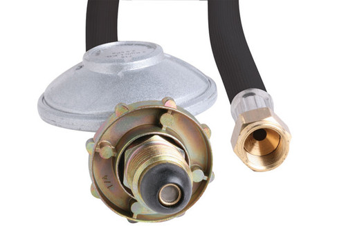 8MMX900MM 3/8\" SAEF X 2KG/HR POL REG W/PVC GAS HOSE
