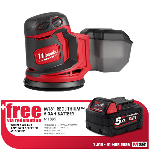 18V 125MM RANDOM ORBITAL SANDER - TOOL ONLY