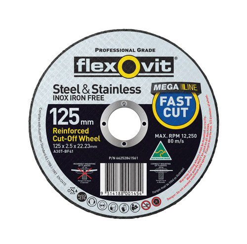 125X2.5X22.2MM (125MM) FH38 METAL CUT OFF WHEEL
