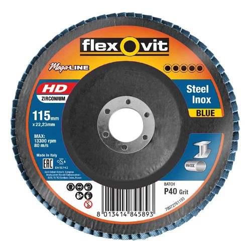 115MM ZIRCONIA FLAP DISC 40 GRIT