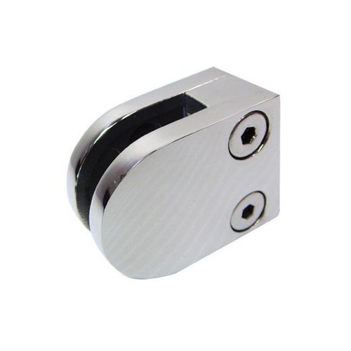 GLASS CLAMP FLAT 6/8/10MM MIRROR S/S 316