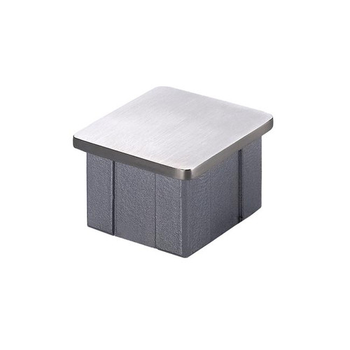 SQUARE TUBE FLAT CAP 2\" S/S 316