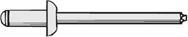 AS4-3 ALUM / STEEL RIVETS 1000PK