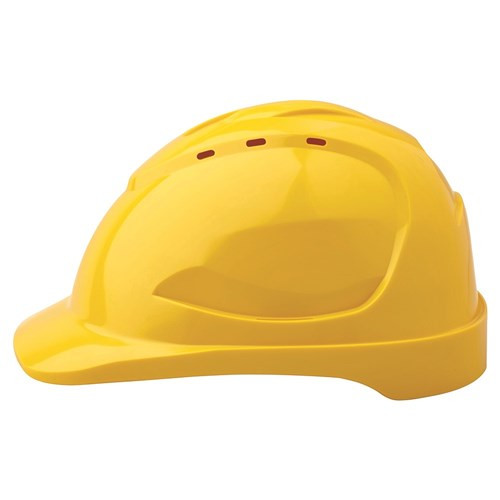 VENTED HARDHAT - YELLOW AS/NZS 1801 APPROVED