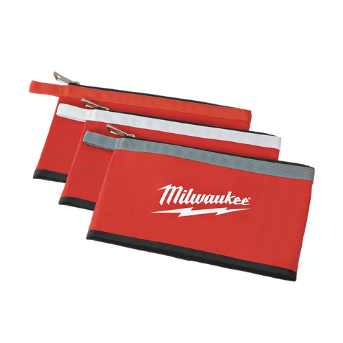 3PCE ZIPPER POUCHES