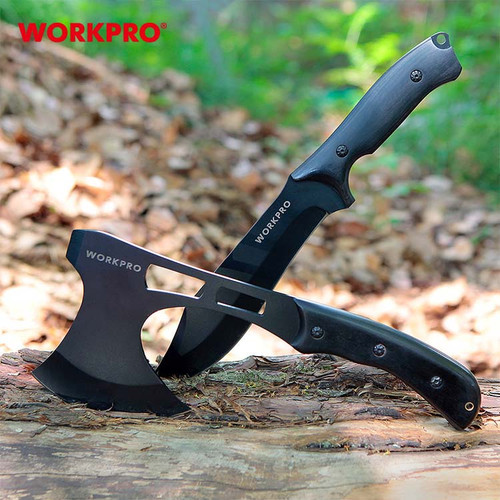 2PCE AXE AND KNIFE SET W/ POUCH
