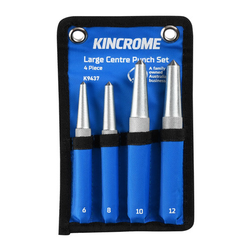 4PCE LARGE CEMTRE PUNCH SET