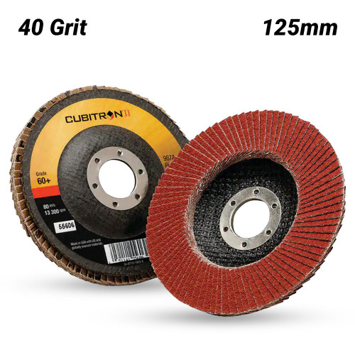 125MM 40 GRIT CUBITRON II 967A FLAP DISC