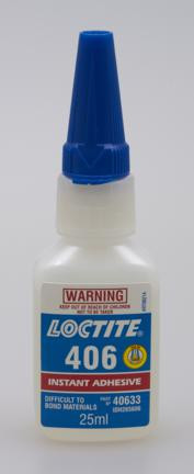 406 INSTANT ADHESIVE 25ML FOR DIFF TO BOND SURFACE