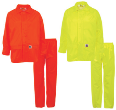 3X WATERPROOF JACKET & TROUSER KIT HI-YELLOW