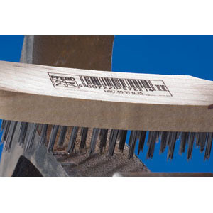 5 ROW STEEL WIRE WOODEN HANDLE SCRATCH BRUSH - HBU50