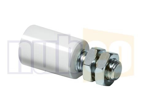 30X40MM WHITE NYLON SLIDING GATE GUIDE ROLLER