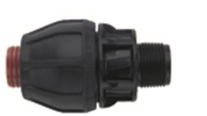 POLY RURAL END CONNECTOR 1.1/4X25MM MI