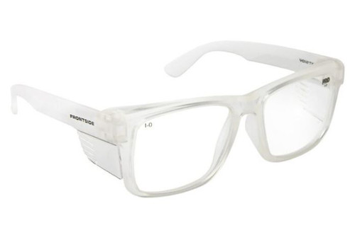CLEAR LENS/CLEAR FRAME FRONTSIDE SAFETY GLASSES