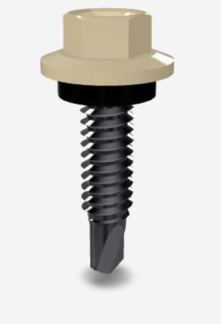 10GX25MM T17 SCREW HEX SEAL B8 (CAT5) JASPER 1000PK