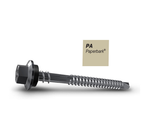 50MM ZIP B8 (CAT5) SDMT HEX SEAL PAPERBARK -1000PK