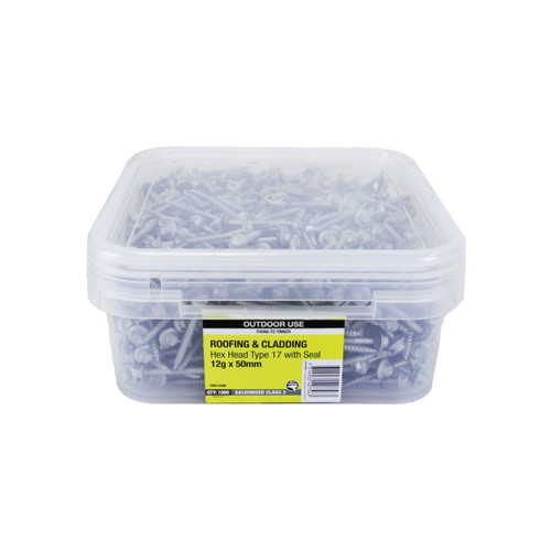 12GX50MM GALV TIMBER SCREW WITH NEO PLAIN - 1000PK