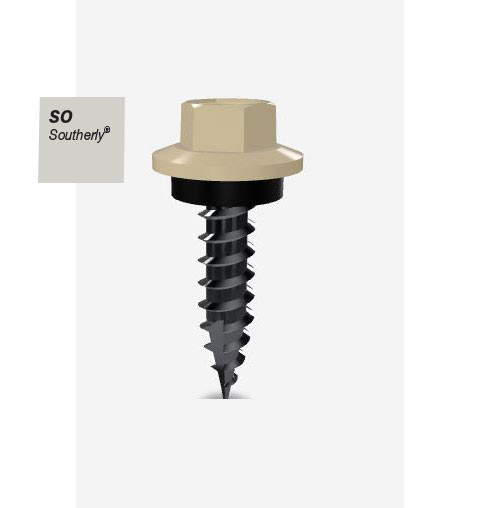 12GX25MM T17 SCREW HEX SEAL B8 (CAT 5) SOUTHERLY 500PK