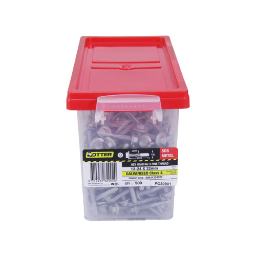12G-24X32MM C4 NO5 (S500) HEX SDS PLAIN - 500PK