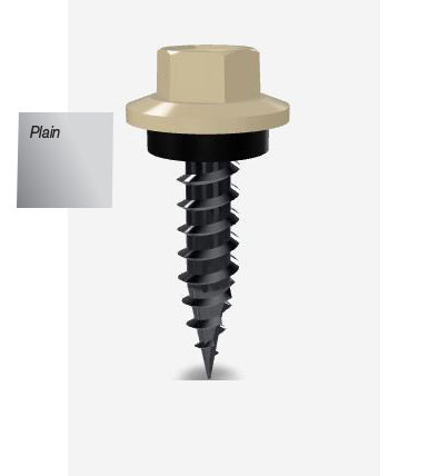 10GX25MM T17 SCREW HEX SEAL B8 (CAT5) PLAIN 1000PK