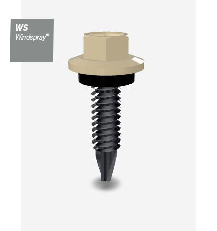 10GX16MM SDS SCREW HEX SEAL B8 (CAT5) WINDSPRAY 1000PK