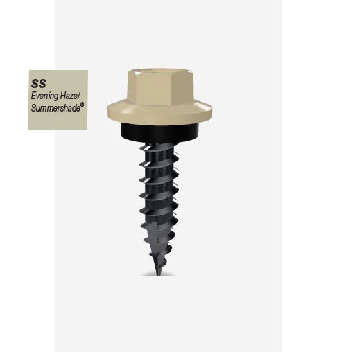 12GX25MM T17 SCREW HEX SEAL B8 (CAT 5) EVENING HAZE 500PK