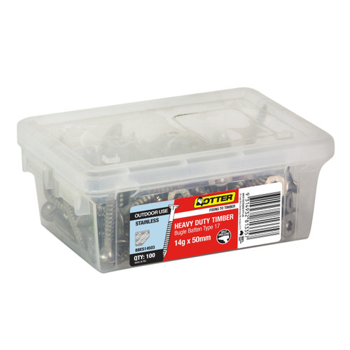 14GX50MM S/S 316GR BUGLE BATTEN - 100PK