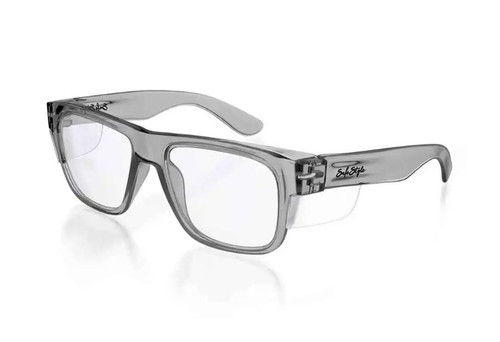 FUSIONS SAFETY GLASSES GRAPHITE FRAME / CLEAR LENS