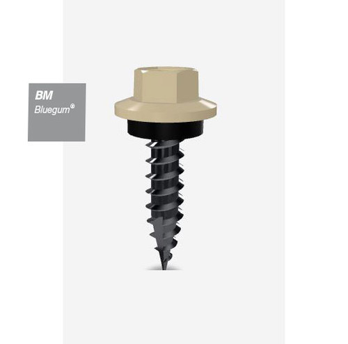 12GX25MM T17 SCREW HEX SEAL B8 (CAT 5) BLUEGUM 500PK