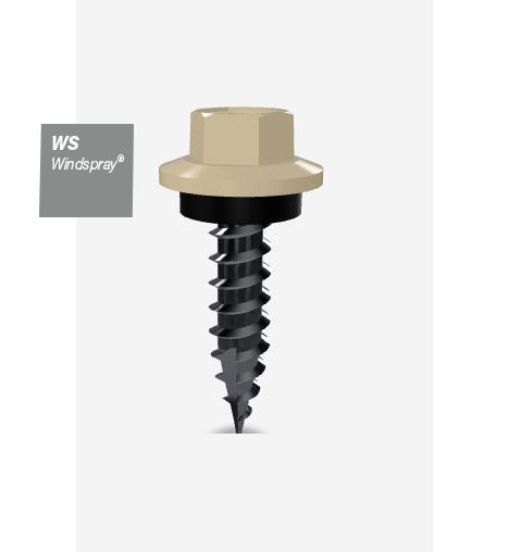 12GX25MM T17 SCREW HEX SEAL B8 (CAT 5) WINDSPRAY 500PK