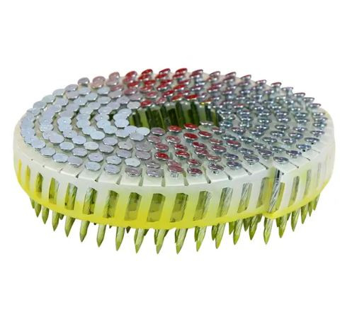 2.5X32MM 3600PK HARDENED SCREW SHANK Z/P COIL NAILS