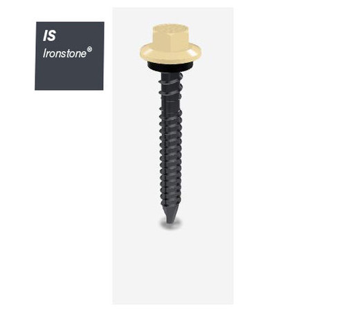 65MM ZIP B8 (CAT5) SDMT HEX SEAL IRONSTONE  -500PK