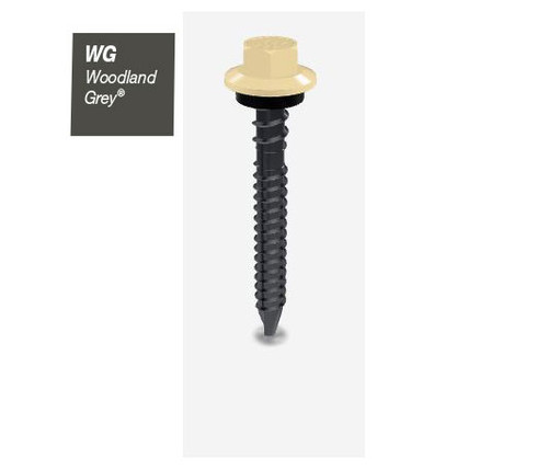 50MM ZIP B8 (CAT5) SDMT HEX SEAL WOODLAND GREY  -100PK