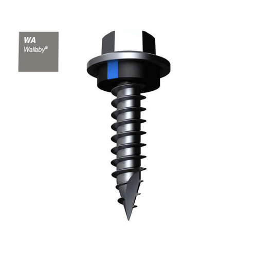 12GX25MM T17 SCREW HEX SEAL B8 (CAT 5) WALLABY 500PK