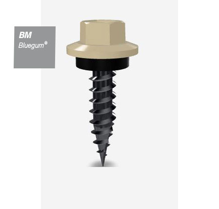 10GX25MM SDS SCREW HEX SEAL B8 (CAT5) BLUEGUM 1000PK