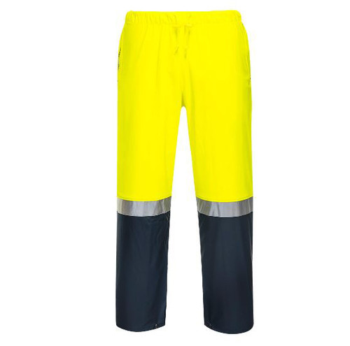 YELLOW / NAVY FARMERS HI-VIS PANTS - M