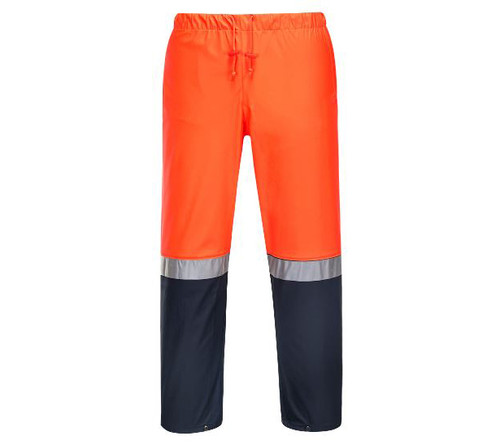ORANGE / NAVY FARMERS HI-VIS PANTS - XL