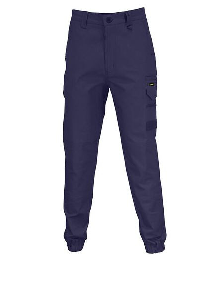 107R NAVY ELASTIC CUFFED SLIMFLEX CARGO PANT