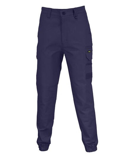 117S NAVY ELASTIC CUFFED SLIMFLEX CARGO PANT