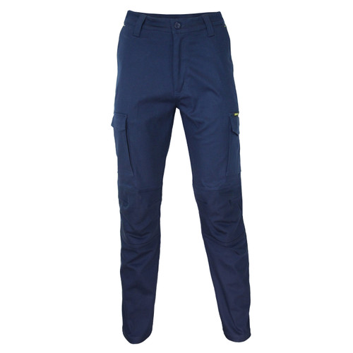 97R NAVY SLIMFLEX KNEE PATCH CARGO PANTS