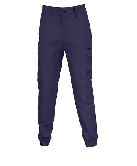 122S NAVY ELASTIC CUFFED SLIMFLEX CARGO PANT