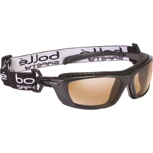 PREMIUM COATING CSP LENS BLACK WRAPAROUND SAFETY GLASSES