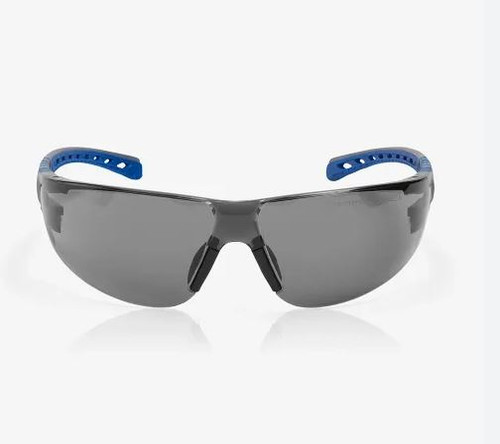 GREY LENS GREY/BLUE FRAME EVO STREAM SAFETY GLASSES & GASKET
