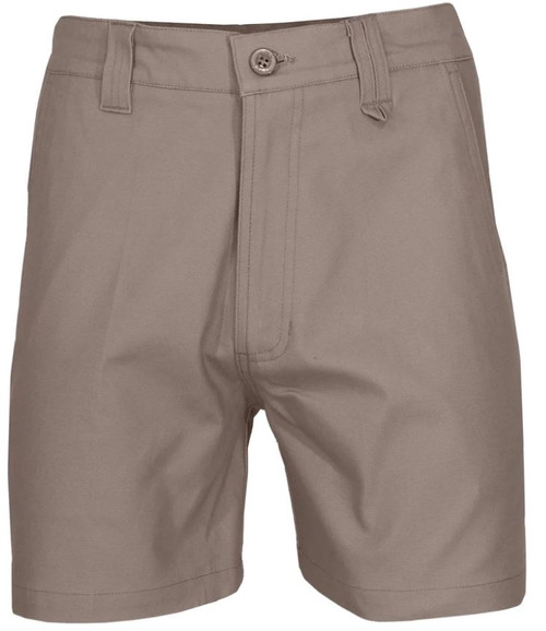 127R KHAKI SLIMFLEX TRADIE SHORTS