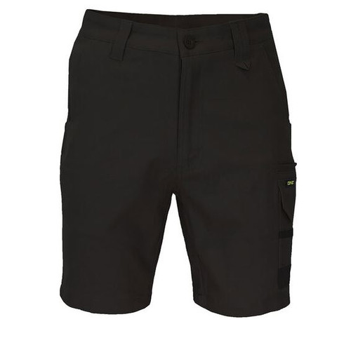 117R BLACK SLIMFLEX TRADIE CARGO SHORTS