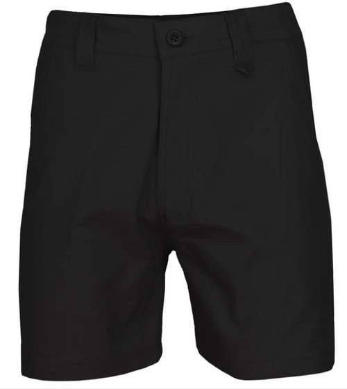 127R BLACK SLIMFLEX TRADIE SHORTS