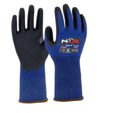 SIZE 10 CUT D LITE BLACK NITRILE GLOVES